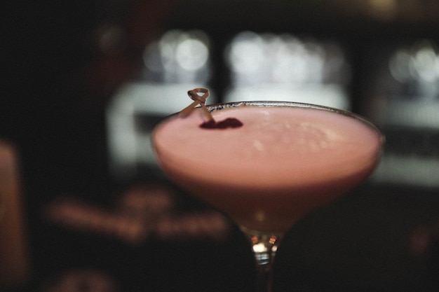 Alcohol cocktail drink on the table in restaurant