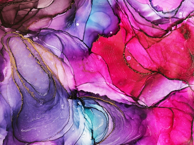 Alcohol ink abstract texture, part of original painting