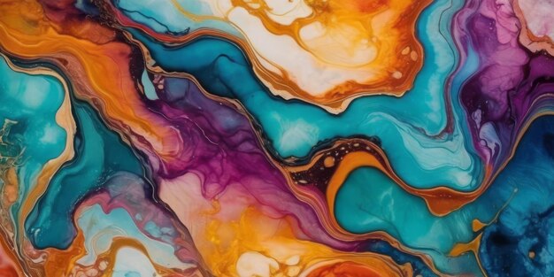 Alcohol ink colours translucent Abstract multicolor marble texture background Design wrapping paper wallpaper Mixing acrylic paints Modern fluid art Alcohol Ink Pattern