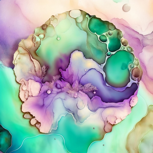 Alcohol Ink Pastel Background