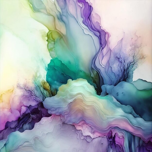 Alcohol Ink Pastel Background