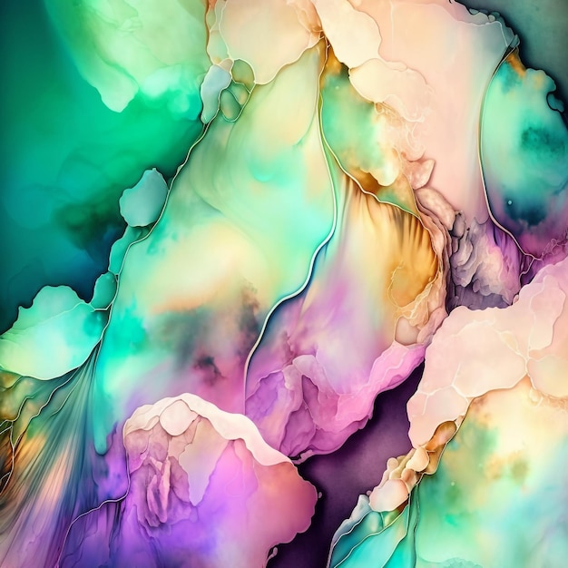 Alcohol Ink Pastel Background