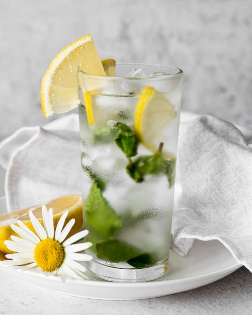 Alcoholic beverage cocktail mojito