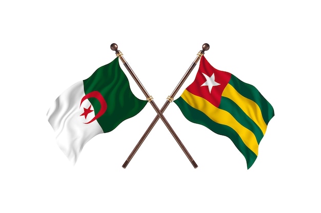 Algeria versus Togo Two Flags