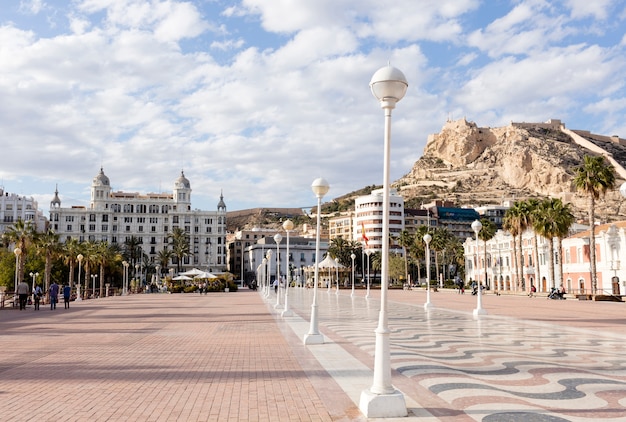 ALICANTE,  Cityscape from marina