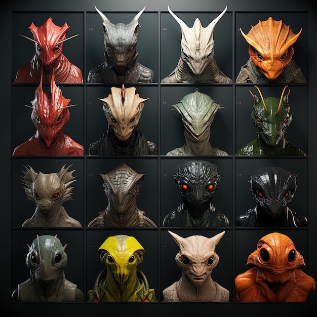 Photo alien characters