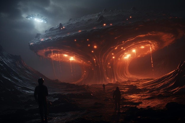 Alien Encounters in Volcanic Landscapes