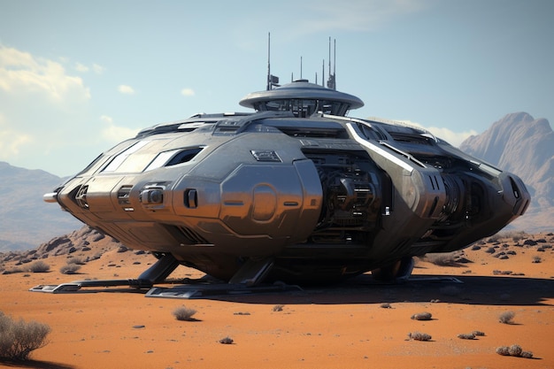 Alien exploration vehicle with intuitive AI