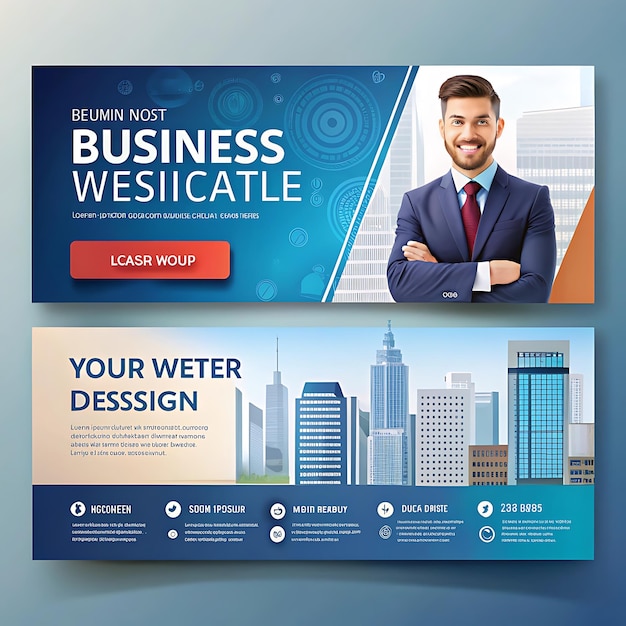 All company banner design nice image white background use ai generator ai generator