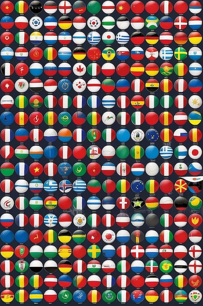 All country flags of euro cup