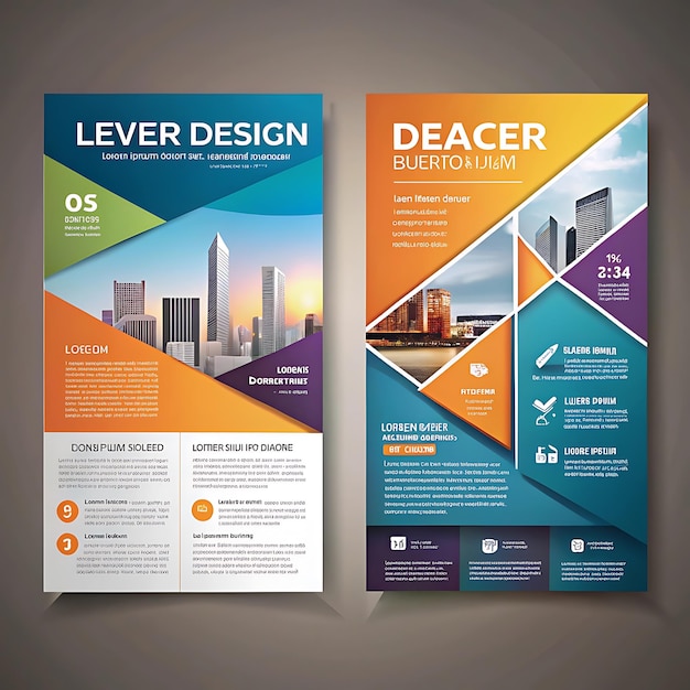 ALL marketing flyer design templte very nice image background AI generator