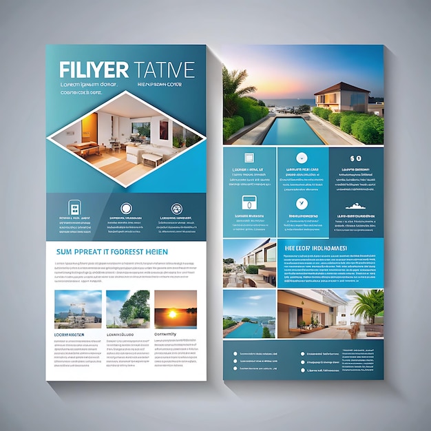 ALL marketing flyer design templte very nice image background AI generator