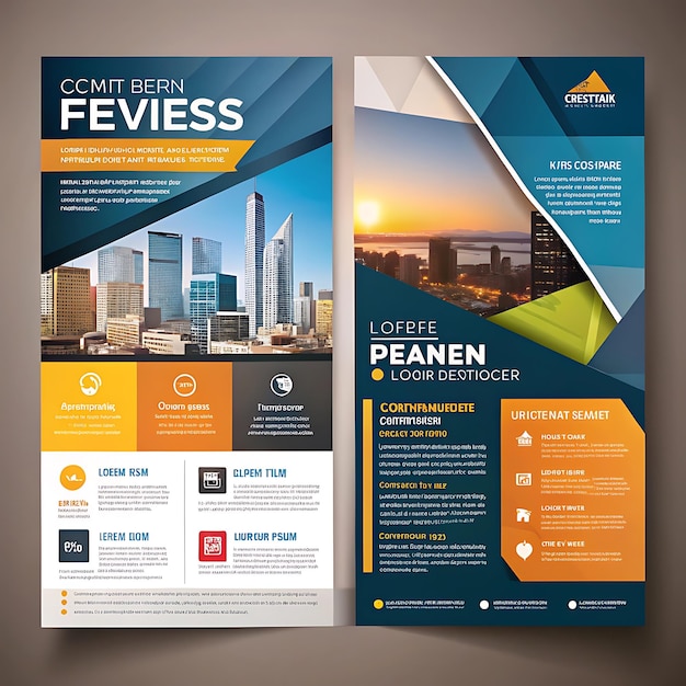 ALL marketing flyer design templte very nice image background AI generator