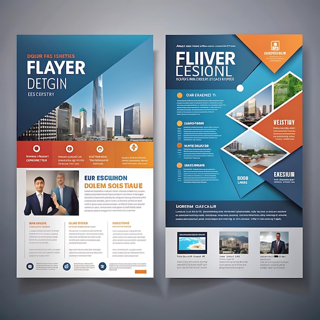 ALL marketing flyer design templte very nice image background AI generator