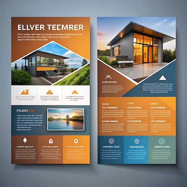 Photo all marketing flyer design templte very nice image background ai generator