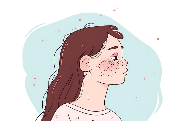 All Type of acne icon from facial skin of woman Illustration about dermatology diagram