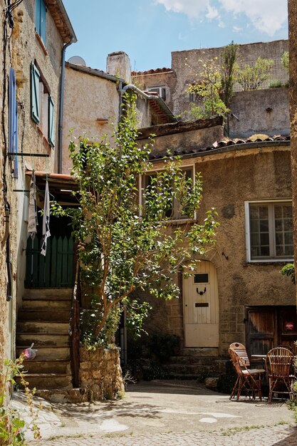 Alley amidst buildings in town