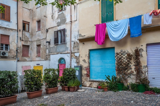 Alley in the city of Sassari