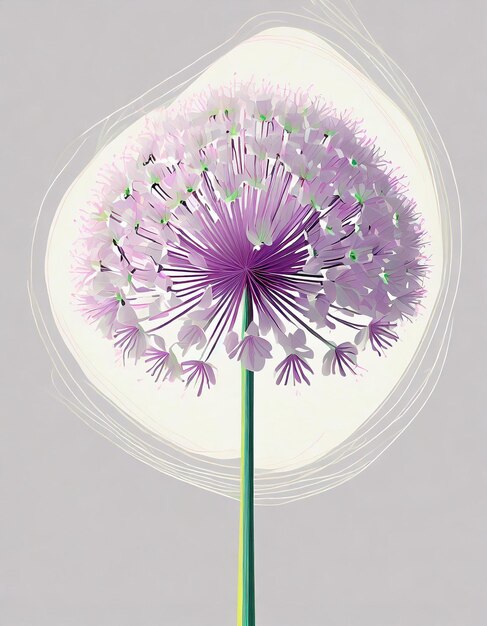 Allium flower