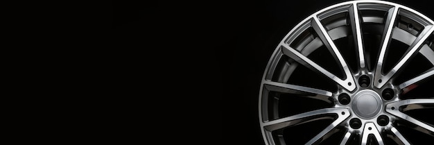 An alloy wheel closeup