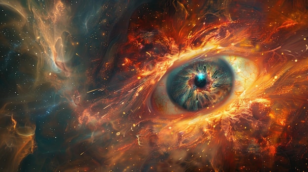 The AllSeeing Eye of God in Space Stunning Background Image for your Projects