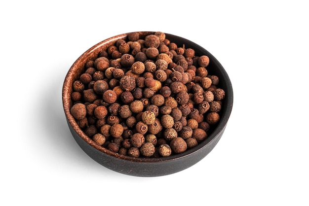 Allspice isolated on a white background Seasoning High quality photo