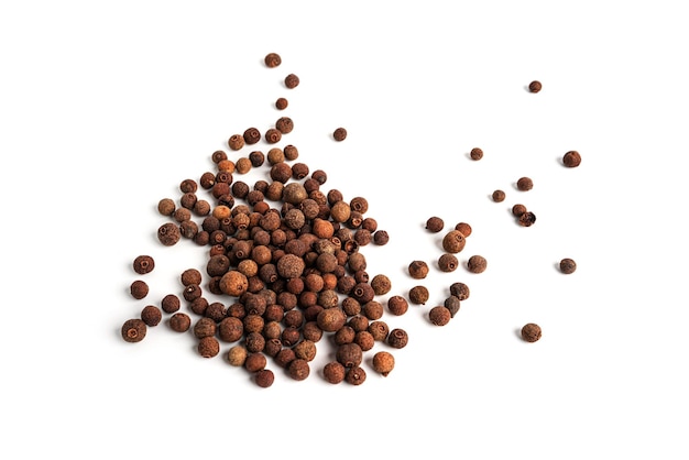 Allspice isolated on a white background Seasoning High quality photo