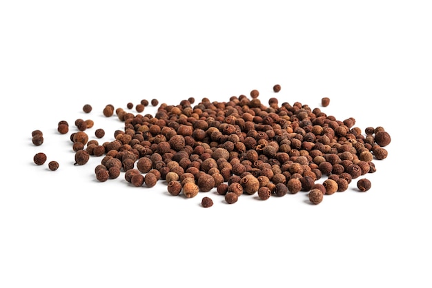 Allspice isolated on a white background Seasoning High quality photo