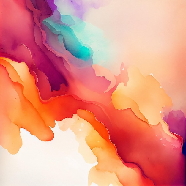 Allure Abstract Watercolor is a Textured Background with a Bright Watercolor Splash