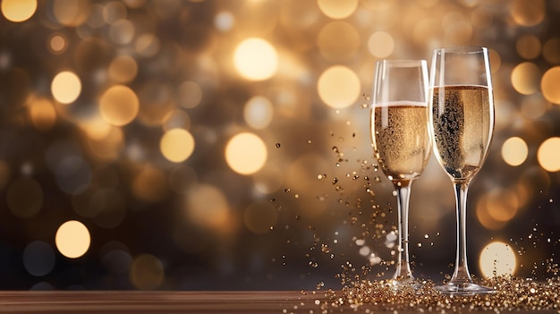 The allure of champagne with its effervescent fizz and shimmering bubbles