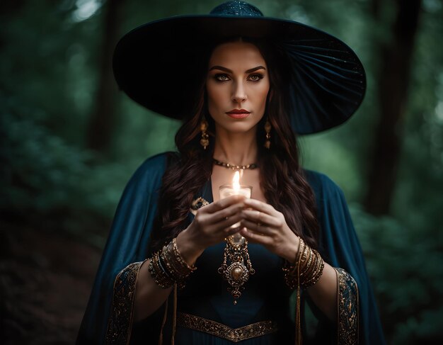 Photo the allure and power of the formidable witch