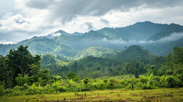 Alluring mountain vistas in dry season backdrops