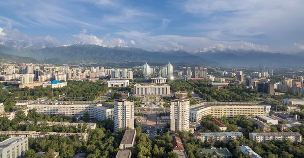 AlmatyE Aerial view at The Republic Square