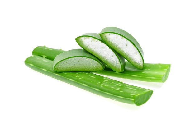 Aloe vera isolated on white background