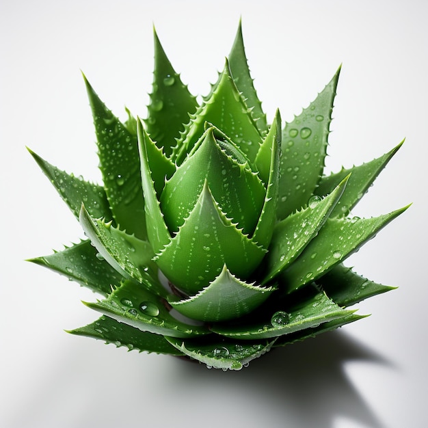 Aloe Vera plant isolated in a common indoor setting