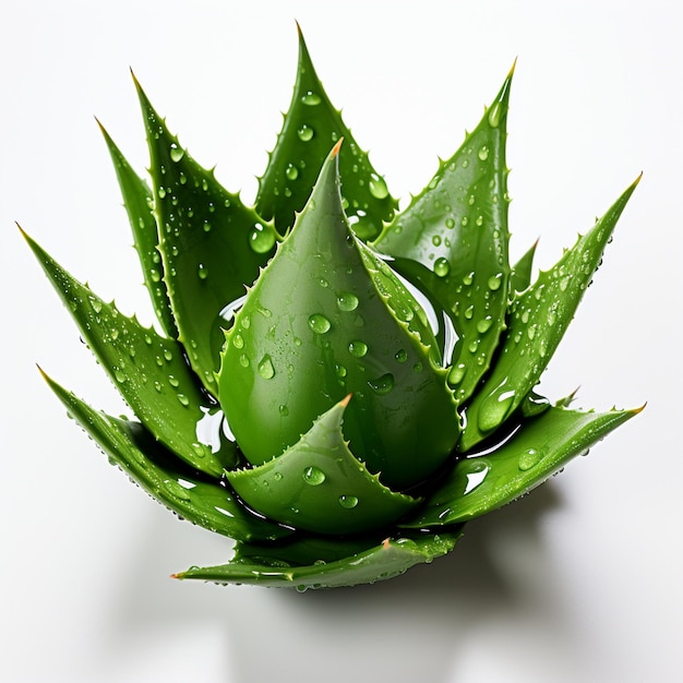 Aloe Vera plant isolated in a common indoor setting