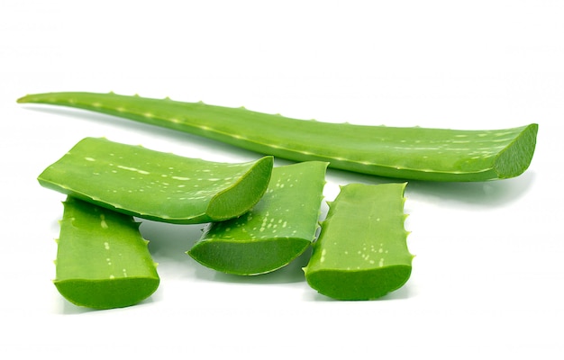 Aloe Vera sliced isolated