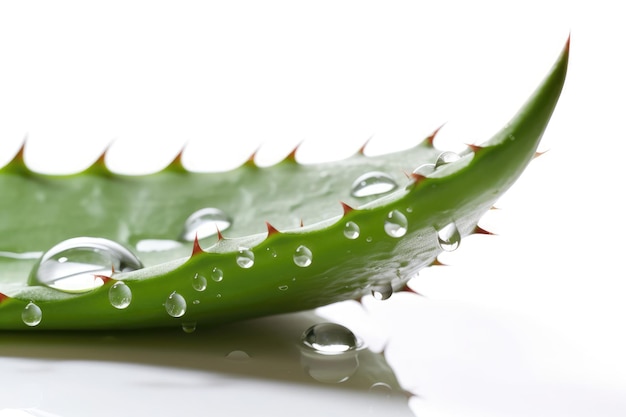 Aloe Vera On A White Background Generative AI