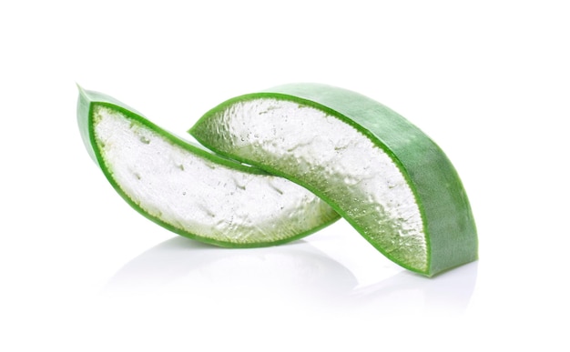 Aloe Vera on white background