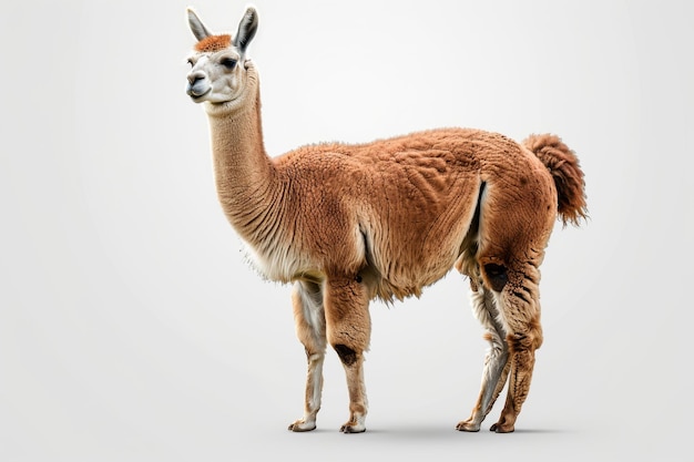 Alpaca Isolated In Transparent Background