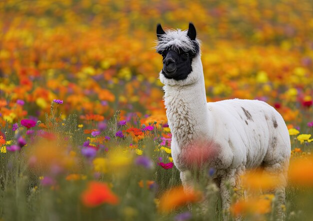 The alpaca a species of South American camelid mammal