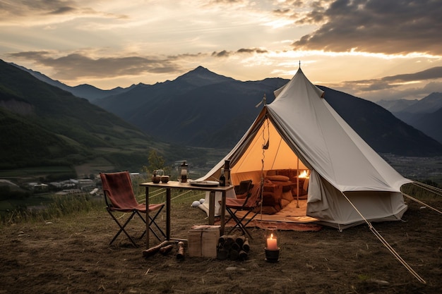 Alpine Abode camping tent photo