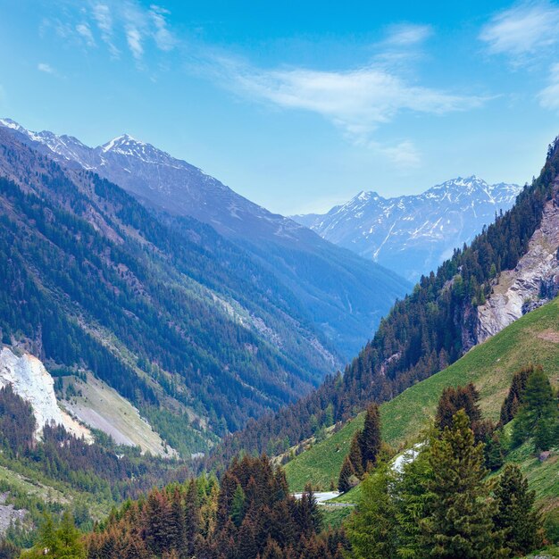 Alpine view from Kaunertaler Gletscherstrasse Austria