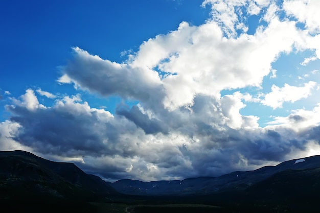 Altai mountains panorama view from drone, hill nature view of russia landscape