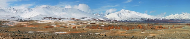 Altai Mountains of Western Mongolia panoramic view