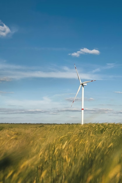 Alternative energy sustainable future Wind turbine in the south region of Ukraine