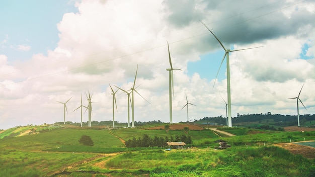 Alternative energy with wind turbine