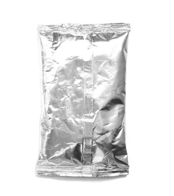 aluminum bag on a white background