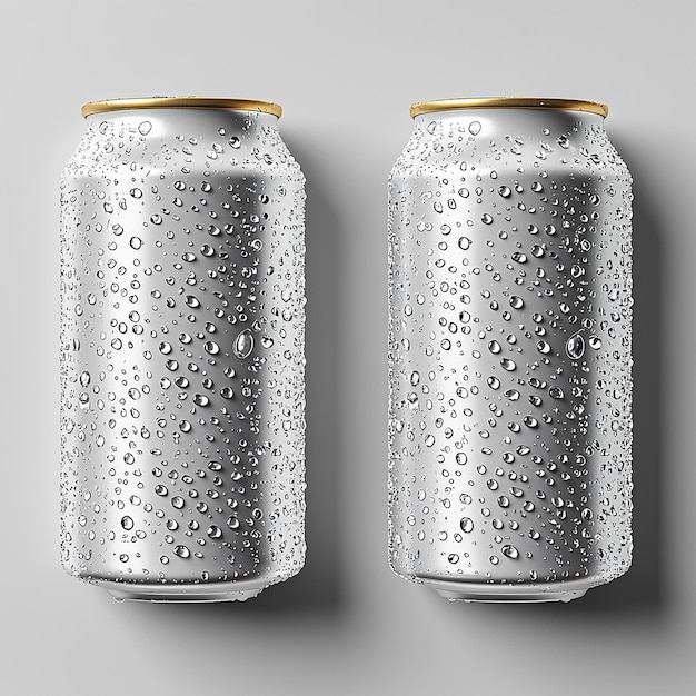 Photo aluminum can on white background