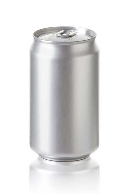 aluminum cans isolated on white background